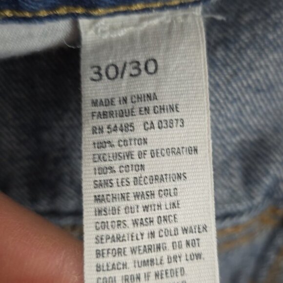 American Eagle Outfitters Men's Blue Faded Slim Straight Leg Jeans Size 30 - Picture 10 of 13